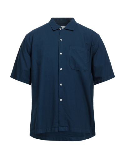 Shop Universal Works Shirts In Blue