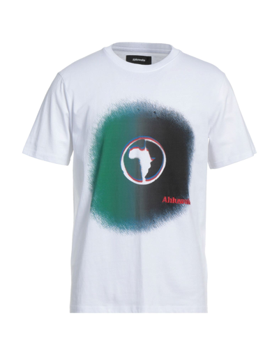 Shop Ahluwalia Man T-shirt White Size Xs Cotton