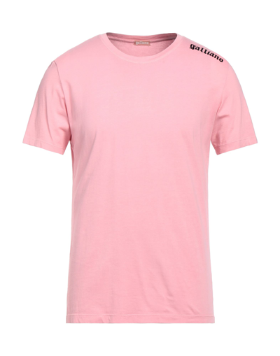 Shop Galliano T-shirts In Pink