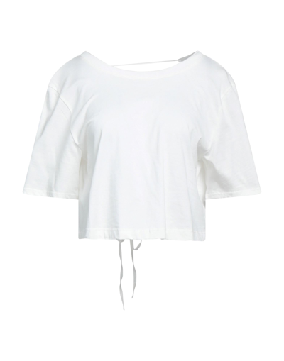 Shop Solotre Woman T-shirt White Size 4 Cotton