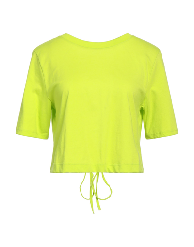 Shop Solotre Woman T-shirt Light Green Size 4 Cotton