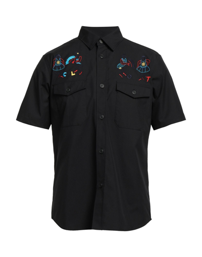 Shop Clot Man Shirt Black Size S Cotton, Nylon
