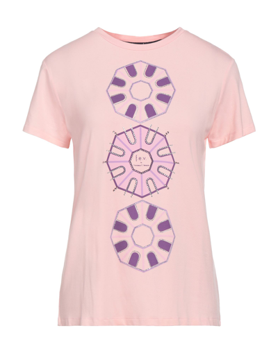Shop Fev F. E.v. Woman T-shirt Pink Size L Viscose, Elastane
