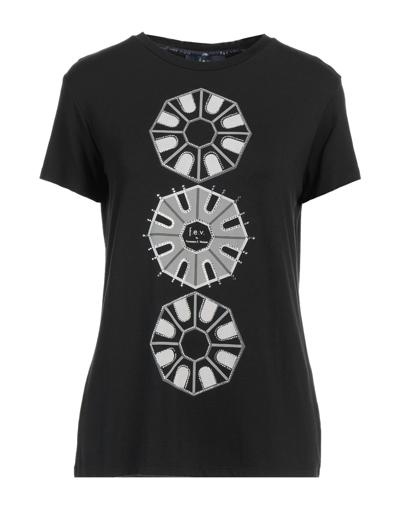 Shop Fev F. E.v. Woman T-shirt Black Size M Viscose, Elastane