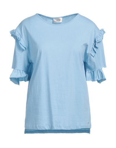 Shop Toy G. Woman T-shirt Sky Blue Size M Cotton