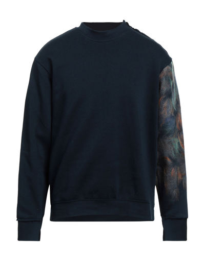 Shop Corelate Man Sweatshirt Midnight Blue Size S Cotton, Polyester