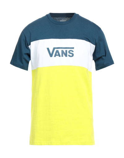 Shop Vans Man T-shirt Blue Size S Cotton