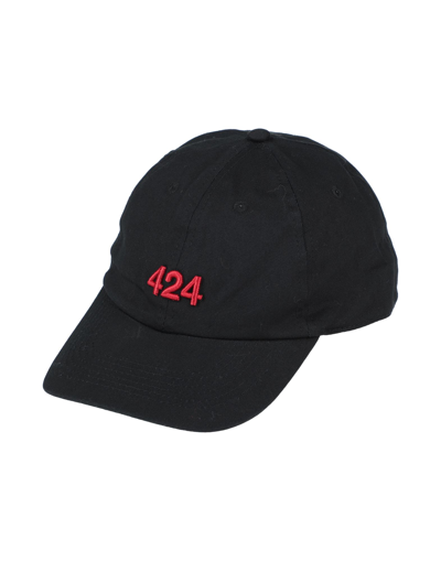 Shop 424 Fourtwofour Hats In Black