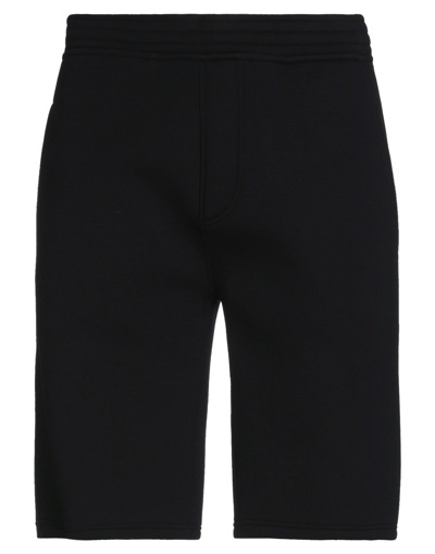 Shop Neil Barrett Man Shorts & Bermuda Shorts Black Size L Viscose, Elastane, Lyocell, Cotton