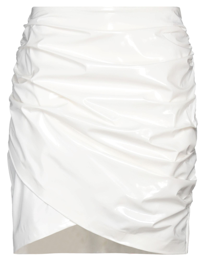 Shop Aniye By Woman Mini Skirt White Size 4 Polyester, Polyurethane, Elastane