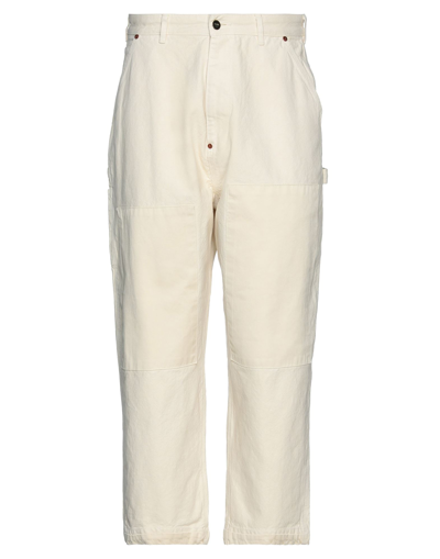 Shop Vyner Articles Man Pants Ivory Size 32 Organic Cotton In White