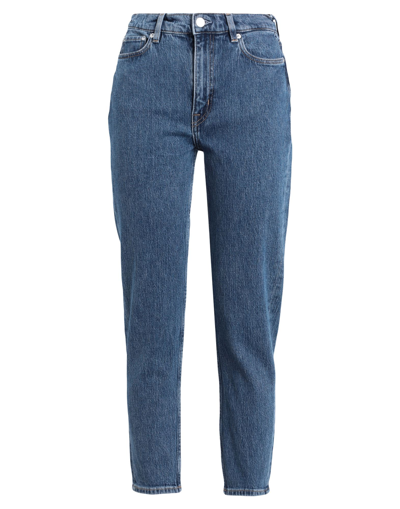 Other Stories &  Woman Denim Pants Blue Size 27w-28l Cotton, Viscose, Elastane In Blue