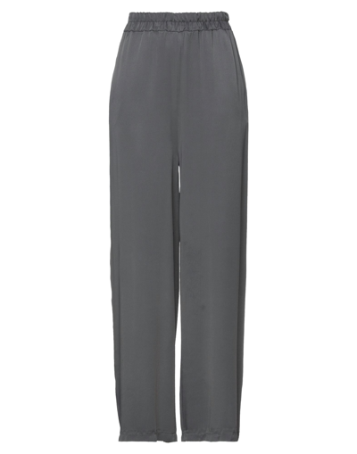 Shop Paperlace London Woman Pants Grey Size 8 Viscose