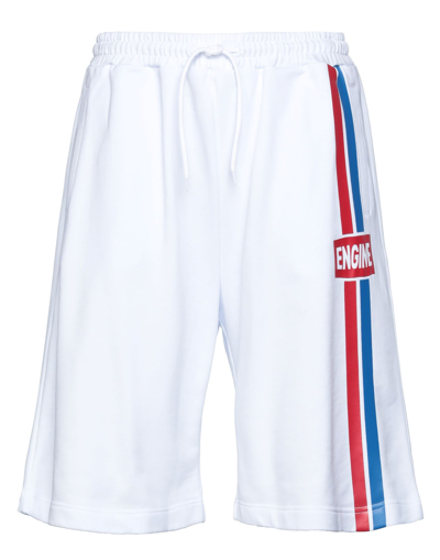 Shop Engine Man Shorts & Bermuda Shorts White Size Xxl Organic Cotton