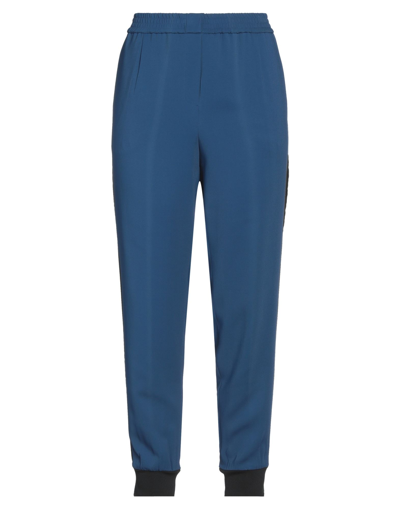 Shop Philipp Plein Woman Pants Blue Size L Viscose, Ecocoolmax
