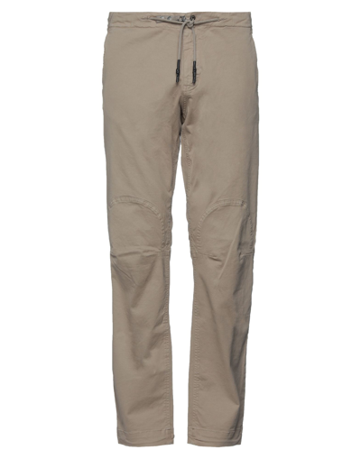 Shop Tiger Jay Man Pants Khaki Size 34 Cotton, Elastane In Beige