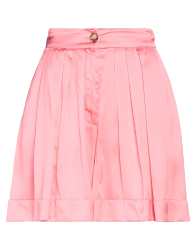 Shop Solotre Woman Shorts & Bermuda Shorts Pink Size 4 Viscose