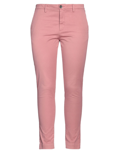 Shop Aglini Woman Pants Pink Size 31 Cotton, Elastane