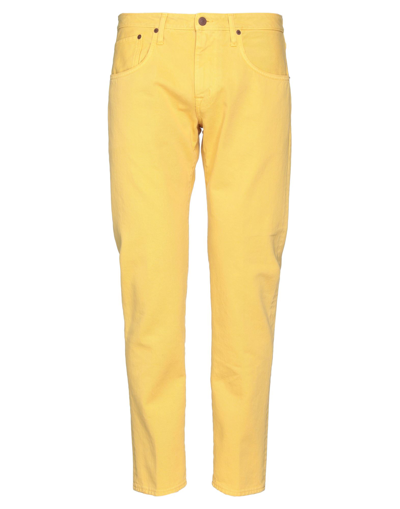Shop People (+)  Man Jeans Yellow Size 29 Cotton