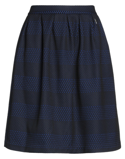 Trussardi Jeans Midi Skirts In Dark Blue