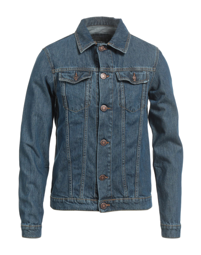 Shop Why Not Brand Man Denim Outerwear Blue Size L Cotton