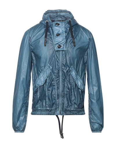 Shop Tiger Jay Man Jacket Slate Blue Size Xl Polyurethane, Polyamide