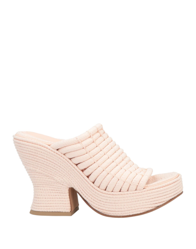 Shop Bottega Veneta Woman Sandals Light Pink Size 5 Textile Fibers