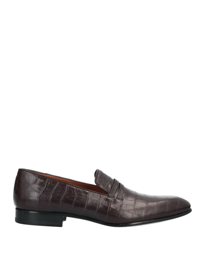 Shop Malone Souliers Loafers In Dark Brown