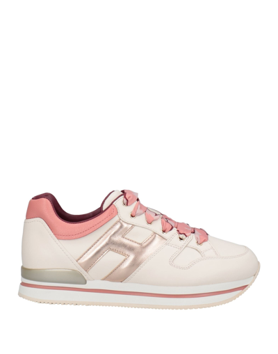 Shop Hogan Woman Sneakers Light Pink Size 7.5 Soft Leather