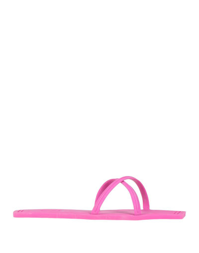Shop Carlotha Ray Woman Sandals Fuchsia Size 7-8 Rubber In Pink