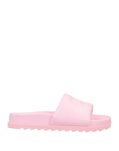 Shop Chiara Ferragni Woman Sandals Light Pink Size 6 Textile Fibers