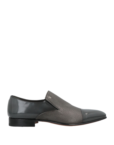 Shop Moreschi Loafers In Steel Grey