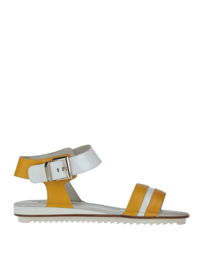 Shop Palagio Firenze Sandals In Yellow