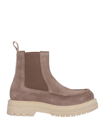 Shop Mich E Simon Mich Simon Woman Ankle Boots Light Brown Size 7 Soft Leather In Beige