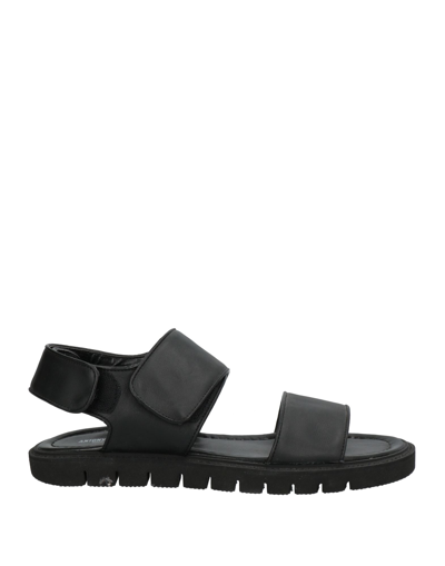 Shop Antony Morato Sandals In Black
