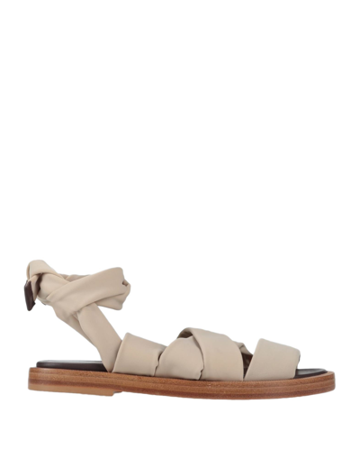 Shop Alysi Sandals In Dove Grey