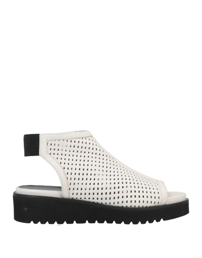 Shop A.testoni A. Testoni Woman Sandals White Size 5 Calfskin