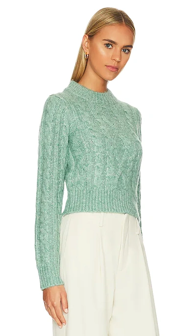 Shop Tularosa Skyler Cable Pullover In Mint