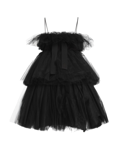 Shop Brognano Woman Mini Dress Black Size 6 Polyamide, Cotton, Viscose, Elastane