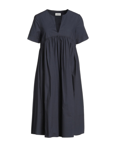 Shop P.a.r.o.s.h P. A.r. O.s. H. Woman Midi Dress Midnight Blue Size M Cotton