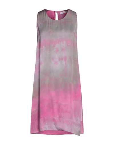 Shop Rossopuro Woman Mini Dress Fuchsia Size M Viscose In Pink