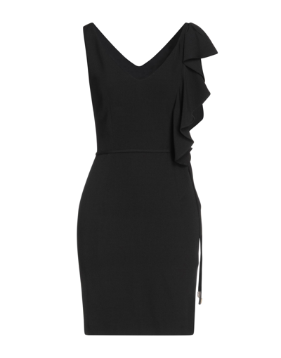 Shop Space Simona Corsellini Simona Corsellini Woman Mini Dress Black Size 10 Polyester, Virgin Wool, Lycra