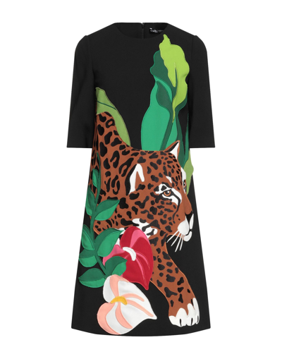 Shop Dolce & Gabbana Woman Mini Dress Black Size 10 Viscose, Acetate, Elastane
