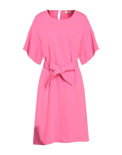 Shop P.a.r.o.s.h P. A.r. O.s. H. Woman Midi Dress Fuchsia Size L Polyester In Pink