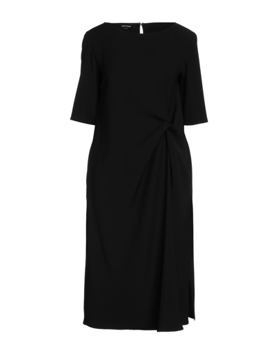 Shop Giorgio Armani Woman Midi Dress Black Size 8 Polyester