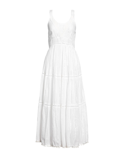 Shop Iconique Woman Maxi Dress White Size Xl Cotton