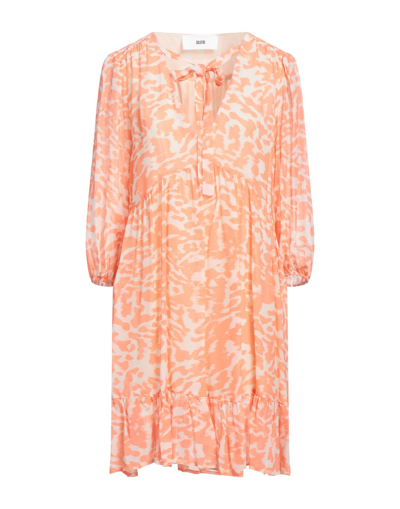 Shop Solotre Woman Mini Dress Orange Size 4 Viscose