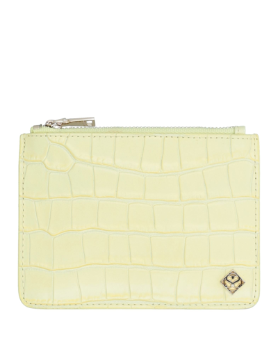 Shop Sandro Woman Pouch Light Yellow Size - Cowhide