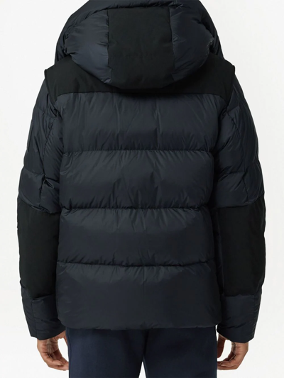 Shop Burberry Detachable-sleeve Puffer Jacket In Black
