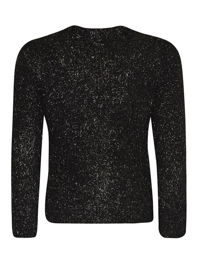 Shop Alberta Ferretti Fur Embellished Crop Cardigan In Black